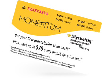 savings on myrbetriq price